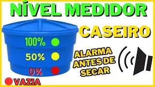 Sensor de n&iacute;vel para caixa d'&aacute;gua caseiro