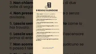 9 regole silenziose