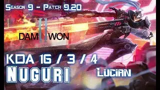 DWG Nuguri LUCIAN vs URGOT Top - Patch 9.20 EUW Ranked