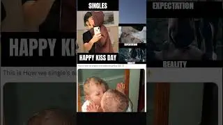 How to celebrate kiss day||How single celebrate kiss day 🤣🤣🤣 #kissday #kiss #funny #girl #single