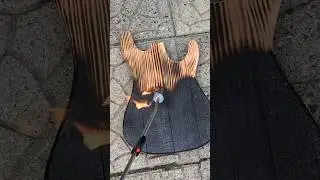 Experimenting with fire and wood for a guitar build