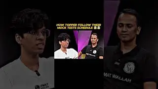 How Topper Follow Their Mock Tests Schedule 🤯 #ipmatwallah #motivation #ipmat2026 #physicswallah