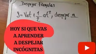 Como DESPEJAR fórmulas de física | Y ejemplos
