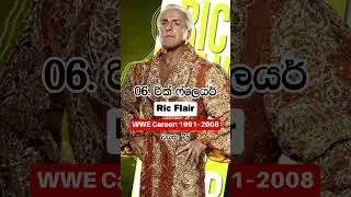 මෙතෙක් ශ්&zwj;රේණිගත කිරීම් අනුව ලෝකයේ හොඳම WWE රෙස්ලින් තරු | Top 10 WWE Wrestlers of All Time  #viral