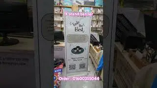 X stand banner #banner #stand