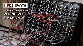 MUTING MIXER & VCA Jam w/ V-SHAPE wave shaper/folder #eurorack by AJH Synth