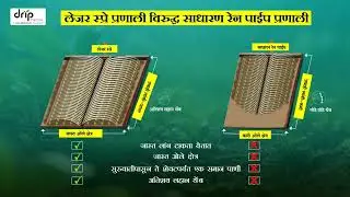 ड्रिपटेक लेझर स्प्रे vs सामान्य रेन पाईप | Driptech Laser Spray vs Ordinary Rain Pipe