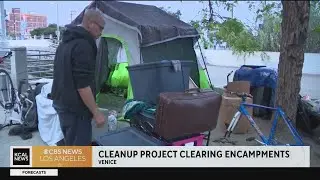 Venice homeless encampment clearing