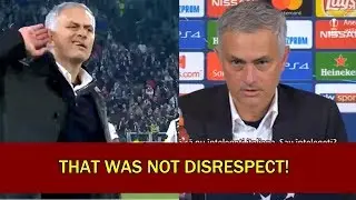 Mourinho Hand to ear Gesture Juve vs MAN UNITED Press conference disrespect claim