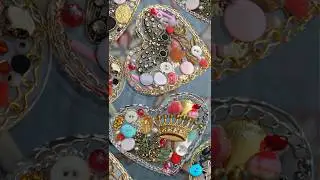 Сердечки из ненужных украшений! #смола #MakeYourMark #JewelryMaking