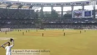 Sachin Tendulkar's farewell speech (LIVE) - A speech that deeply moved millions
