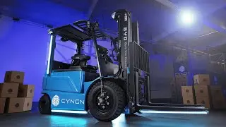 Автономный вилочный погрузчик DriveMod в действии