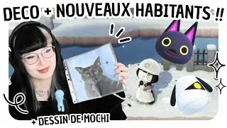 ꒰ ACNH ꒱ Deco & Nouveaux Habitants !! ✦ Etheria #18 | Theme Noir & Blanc Gothique