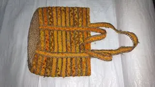JUTE BAG MAKING AT HOME 🏡#JUTE ROPE BAG MAKING # BAGS # JUTE BAGS  # DOORMAT MAKING AT HOME #  BAGS