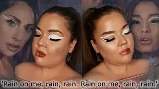ARIANA GRANDE & LADY GAGA MAKEUP LOOKS FROM THE RAIN ON ME MUSIC VIDEO