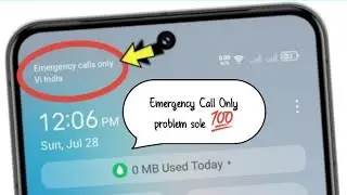 Emergency Calls Only Sim Card Problem Tecno Mobile | Emergency Calls Only⁉️