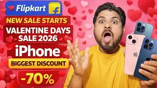 Flipkart new sale start Iphone Biggest discount in flipkart valentine days sale 2026