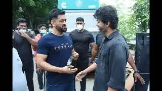 MS Dhoni meet Thalapathy Vijay #Thalapathy #vijay #dhoni MSD     |Vijay siva| #Shorts