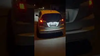 GE8 Honda Fit muffler and resonator delete with hi flow secondary cat cold start idle.