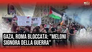 Palestina, migliaia in piazza a Roma 