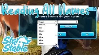 Star Stable I Read ALL The Horse Names 😳 500+