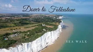 Discovering the Coastal Charm of Dover and Folkestone: A Breathtaking 4K Drone Walk on a Saturday