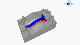 Turbine blade forging simulation - FORGE&reg;