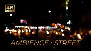 4K Saigon Evening Street Ambience &ndash; City Intersection Bokeh Lights - Urban Traffic Sounds