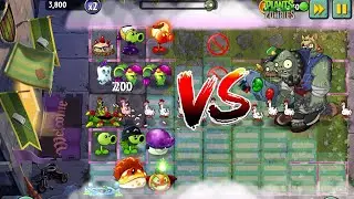 PvZ 2 - Random Plants Team VS Chicken & Gargantuar Zombie - which side will win ? #pvzgameplay