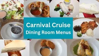 Carnival Cruise Dining Room Menus At Dinner 2025!