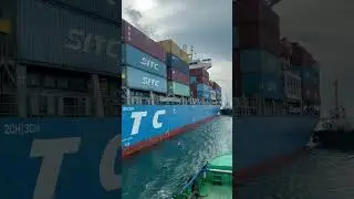 Make fast two tugs #ship #marine #containerships #trending #berthing