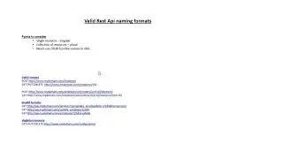 Naming Standard for Rest Api End points
