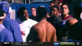 Kentucky QB Lynn Bowden Punches VT Player | 2019 Belk Bowl