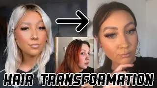 HAIR TRANSFORMATION!!! | BLONDE TO BRUNETTE AT HOME | LUCY READ