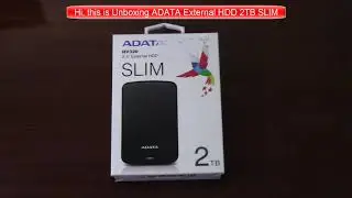 ADATA HV320 2.5 External HDD SLIM Unboxing