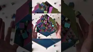 Destroying a Sierpinski Fractal Made of Endless Design Blocks #3dprinting #mathart #buildingblocks