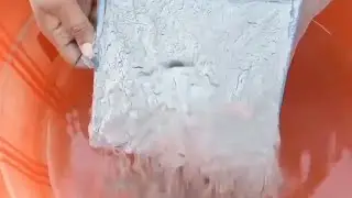 ASMR Relaxing silky smooth paste play dusty full Dusty Dry pouring in 🌊🥶🖤❤️🤎🧡🤍🪨⛰️🌪️