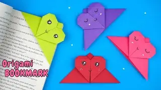 Origami Bookmark | How to Make a Cute Origami Corner Bookmark | Easy Paper Craft