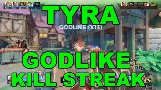 Paladins Beta Tyra Godlike Kill Streak!