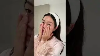 Morning skincare routine while wearing her Personalised Feather robe in pink 💖 #pyjamas #selfcare