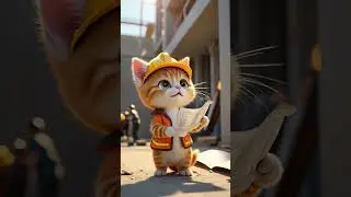 👨&zwj;🍳🐱 Working Cats! Chef, Builder, Doctor & Firefighter in Action 😹🔥🍳🏥