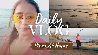 Weekend Enjoy | Mumbai | Beach | Home made pizza