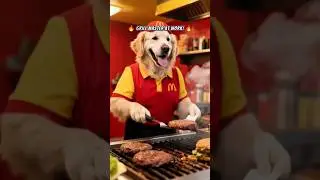 mcdog's burger 🍔 #ai #dog #aishorts#3danimation