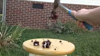 slomotion snack cake destruction