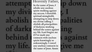 Prayer To Rebuke Unclean Spirits #evil #demonicspirits #rebuke #protection