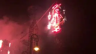 Quema de Castillos en la Feria de Juchitepec 2016