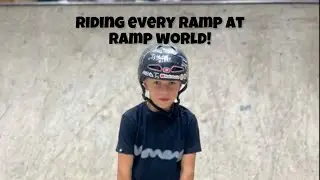 Riding every Part of ramp world cardiff #scooter #skatepark 