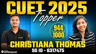CUET 2025 Toppers Talk 🎓| Christiana Thomas Scored 944/1000 in Commerce 🎯| Full Strategy Revealed 📢
