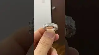6.48cts ttw Asscher Cut Diamond Band