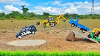 Jump River - Jcb 5cx, Police Car, Auto Rickshaw, Truck, Cargo Truck |  | ZOZO TOY | CS Toy